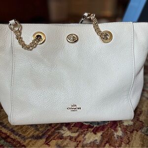 Coach Shoulder Bag - Ivory, Midsized